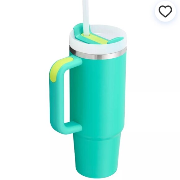 STANLEY 30 oz TUMBLER - H2.0 FLOWSTATE "TROPICAL TEAL" NEW - Picture 2 of 3